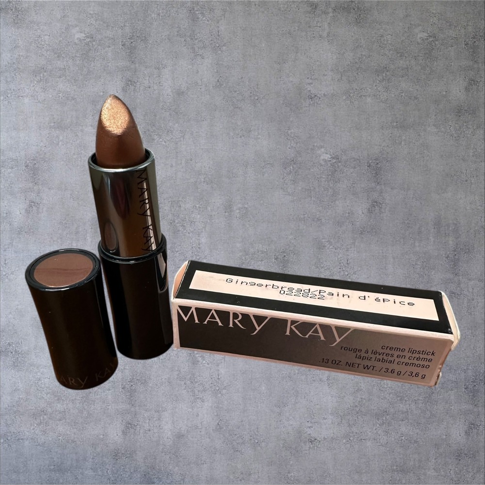 Mary Kay Creme Lipstick 0.13oz Gingerbread Brown 022822 New‎ Metallic Shimmer